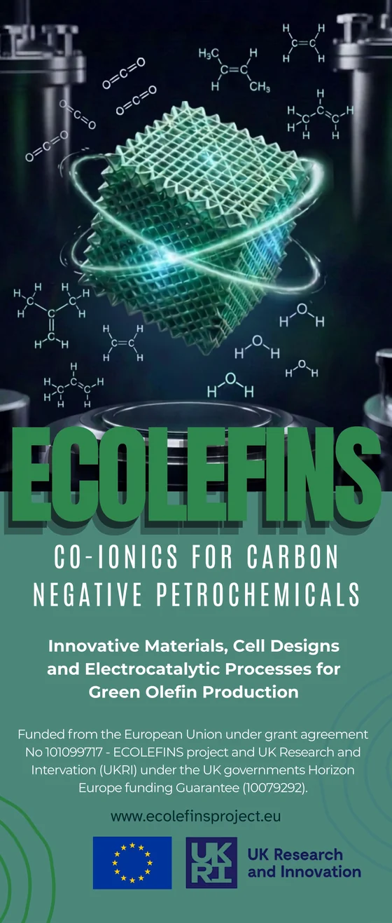 ECOLEFINS – Co-ionics for Carbon Negative Petrochemicals